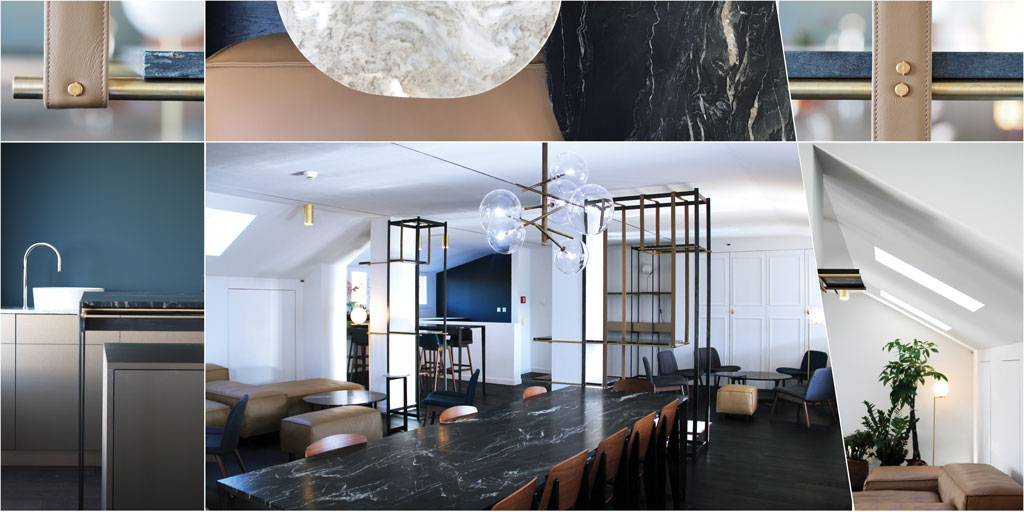 Rénovation et transformation de combles pour la création d’un espace de pause et rencontre, réalisé par l'atelier d'architecture Mariela Hernandez Architectes, basé à Genève. ©MarielaHernandezArchitectes