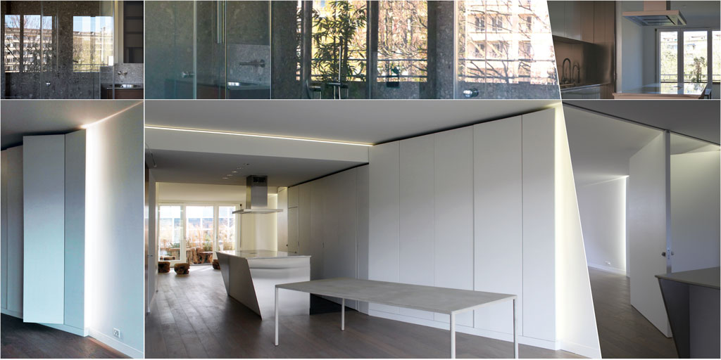 Transformation d’un appartement avec studio indépendant, réalisé par l'atelier d'architecture MHArchitectes. ©MarielaHernandezArchitectes