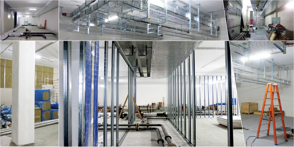 Transformation et création de nouveaux locaux pour un Centre Technique Swisscom à Lausanne, réalisé par l'atelier d'architecture MHArchitectes. ©MarielaHernandezArchitectes