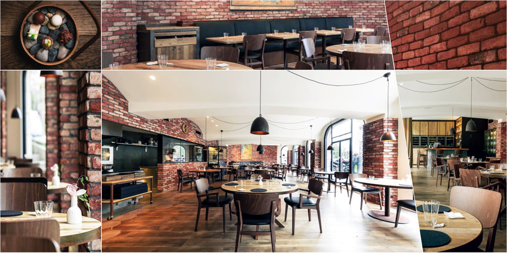 Travaux de transformation et de rénovation d’un restaurant à Genève, réalisé par l'atelier d'architecture MHArchitectes. ©MarielaHernandezArchitectes